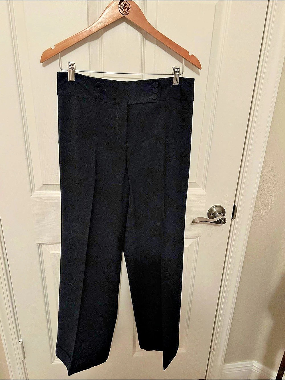 Ann Taylor Margo Curvy Black Curvy Trousers Size 8